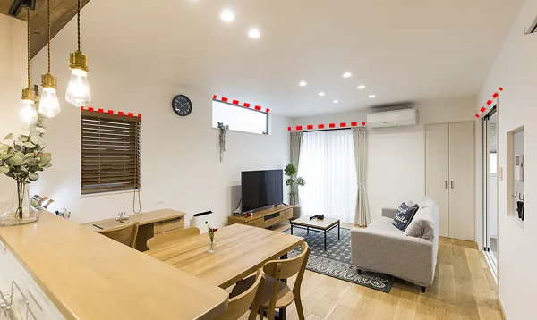 写真：一般的な家の場合